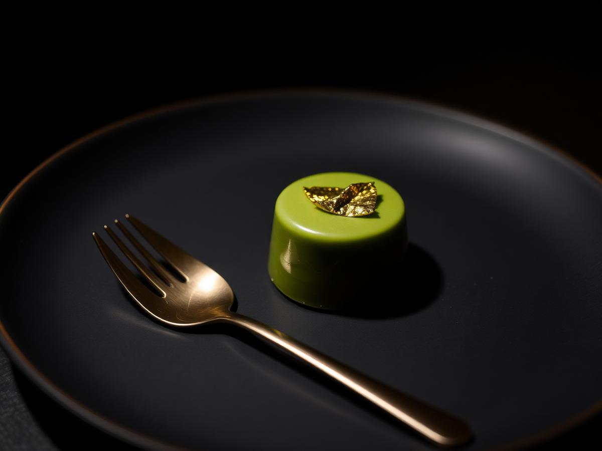 抹茶金箔布丁
